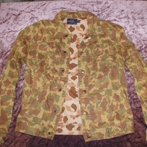 TopMan Denim Camo Jacket